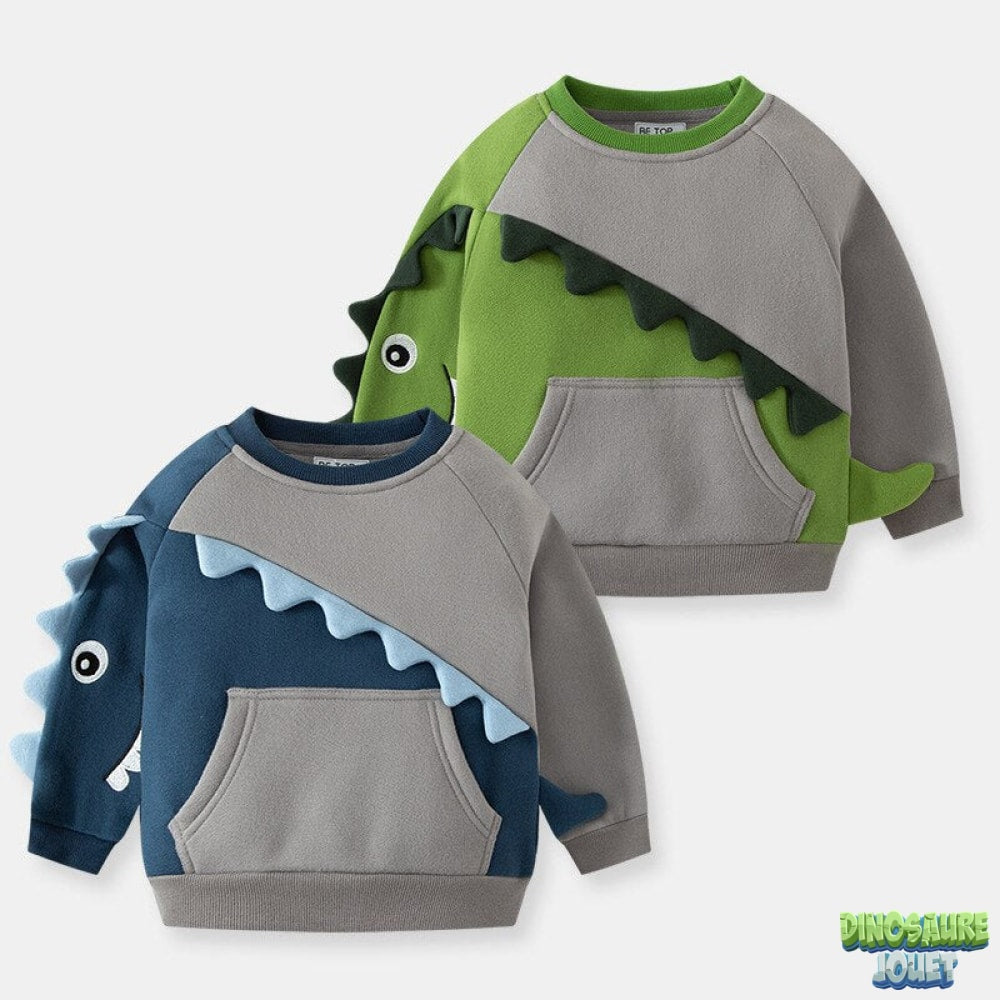 Sweat Dinosaure 3D garcon