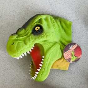 Marionnette t rex vert