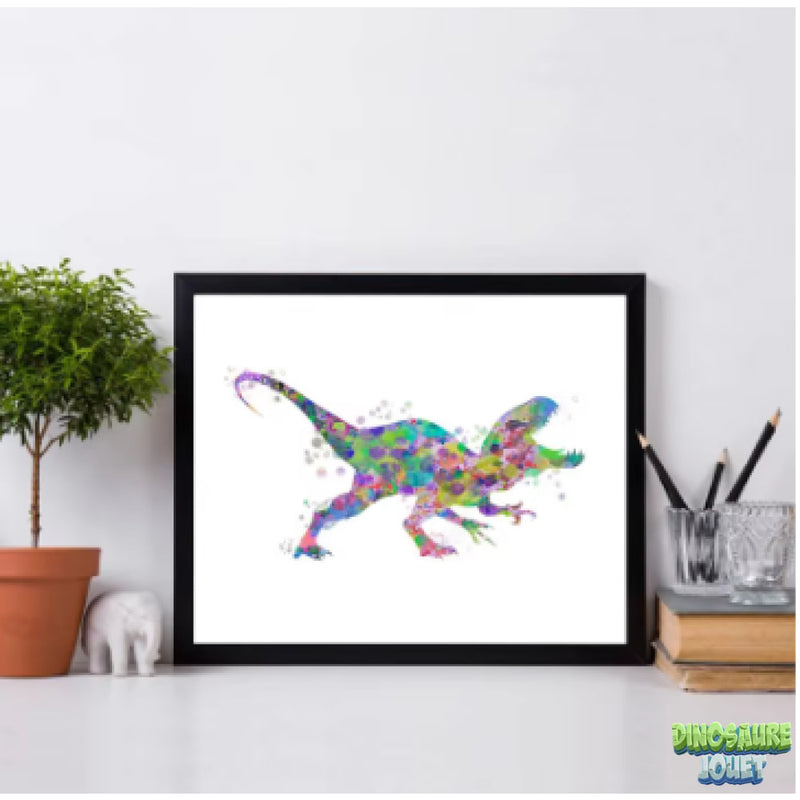 Affiche en soie T-rex