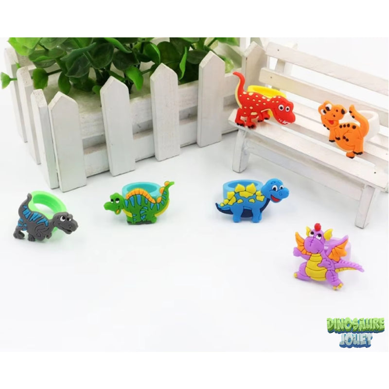 Bague Plastique Dinosaure