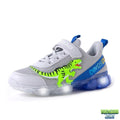 Basket dinosaure lumineuse rouge