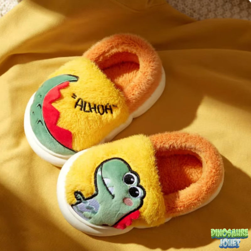 Chausson chaud pour l’hiver Dinosaure