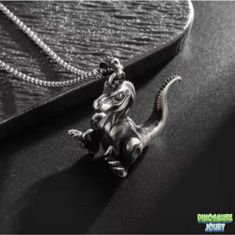 Collier en argent T-rex