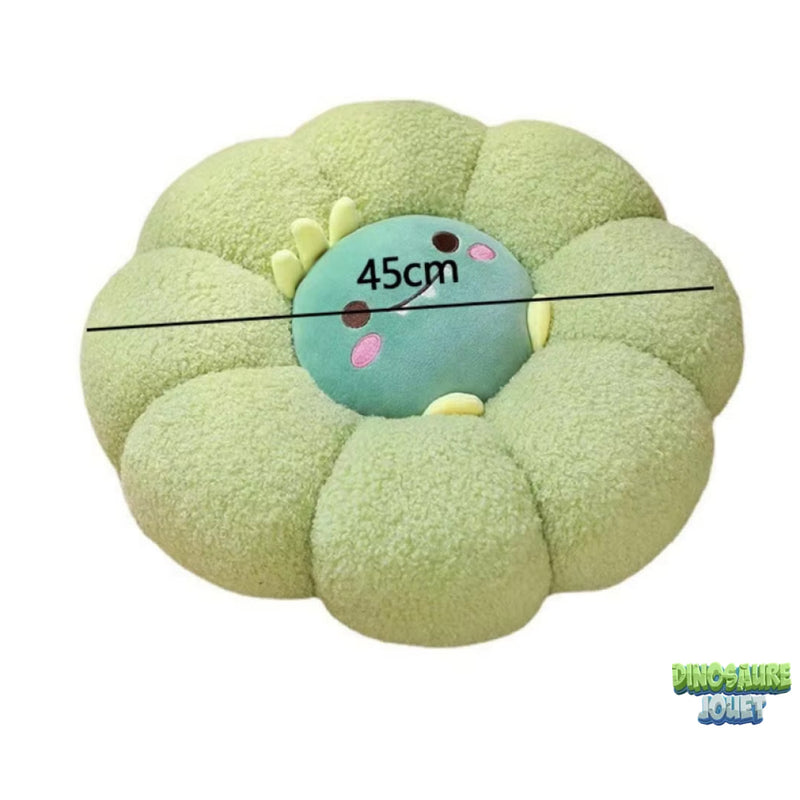 Coussin de sol vert Dinosaure