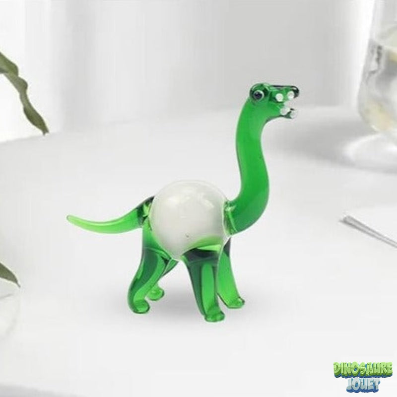 Deco statue dinosaure en verre