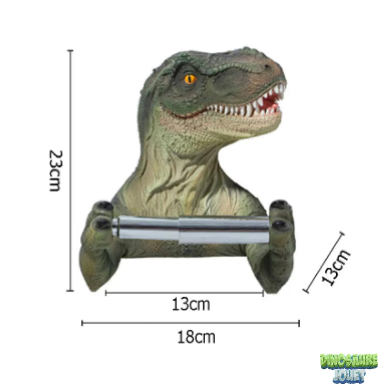 Derouleur papier wc Dinosaure vert