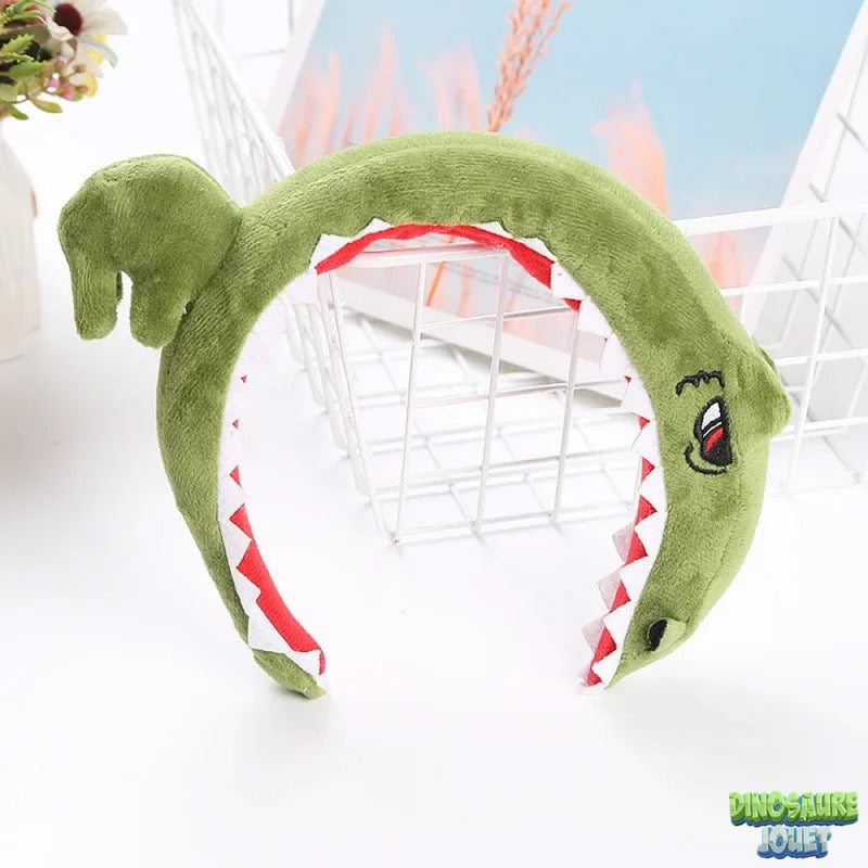 Dinosaure peluche verte