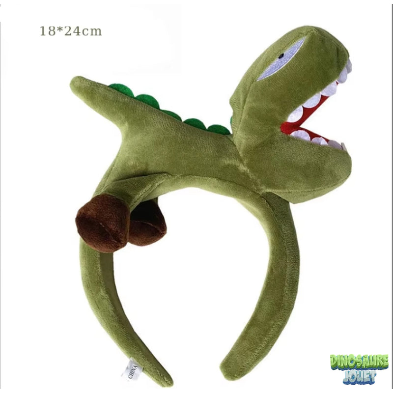 Dinosaure peluche verte