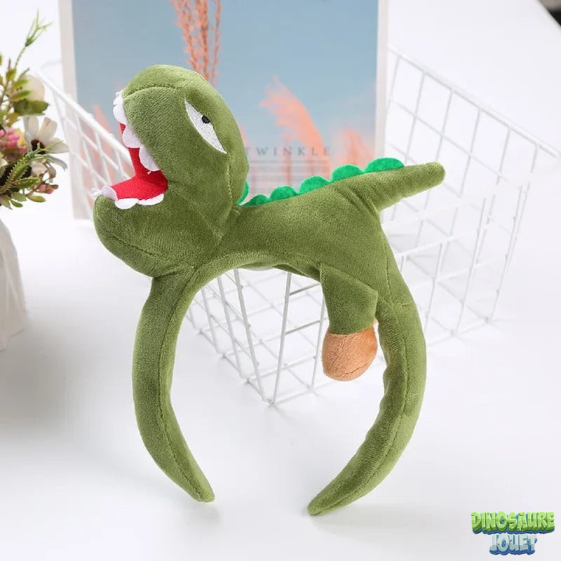 Dinosaure peluche verte