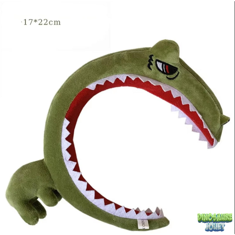 Dinosaure peluche verte