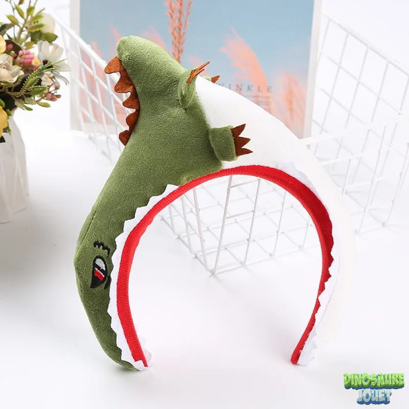 Dinosaure peluche verte