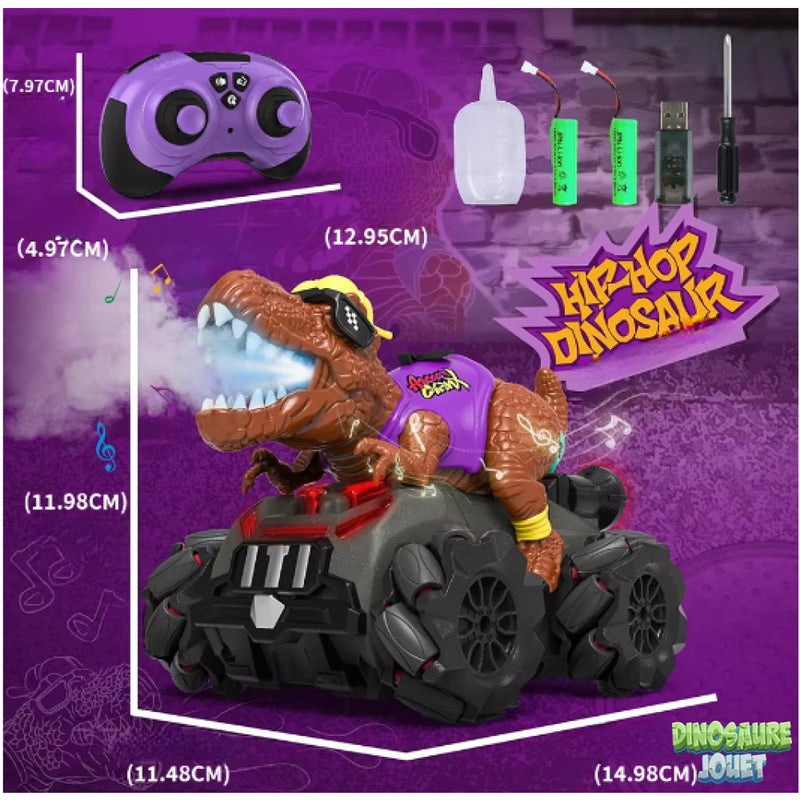 Dinosaure t rex voiture