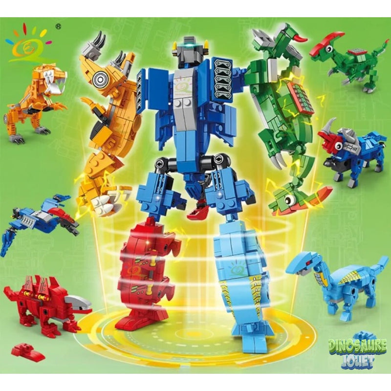 Dinosaure transformable 6 en 1