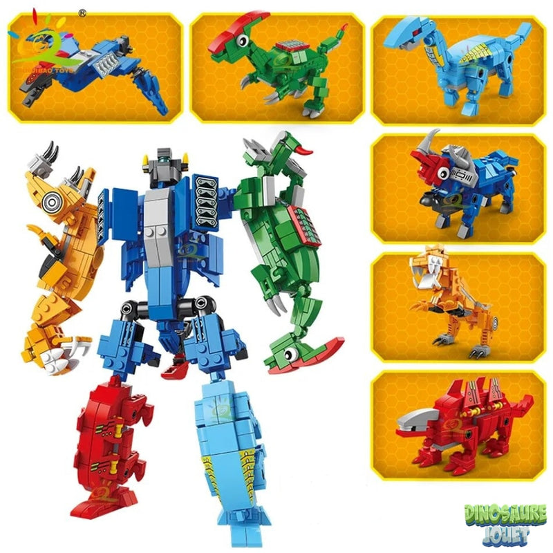 Dinosaure transformable 6 en 1