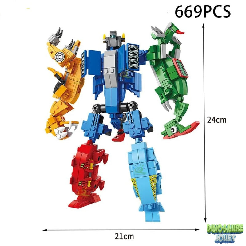 Dinosaure transformable 6 en 1