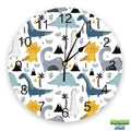 Horloge dinosaure chambre d’enfant