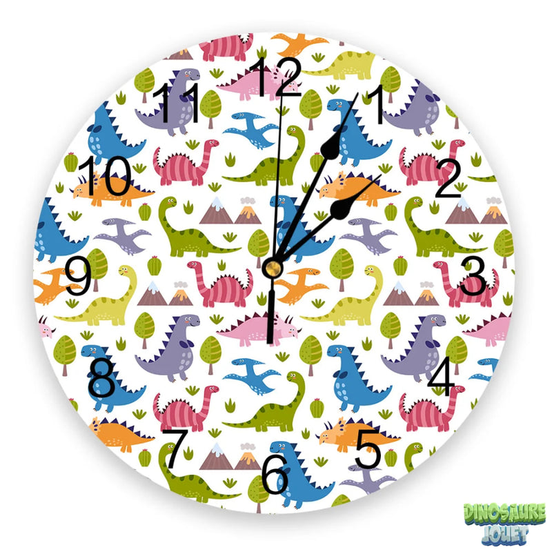 Horloge dinosaure chambre d’enfant