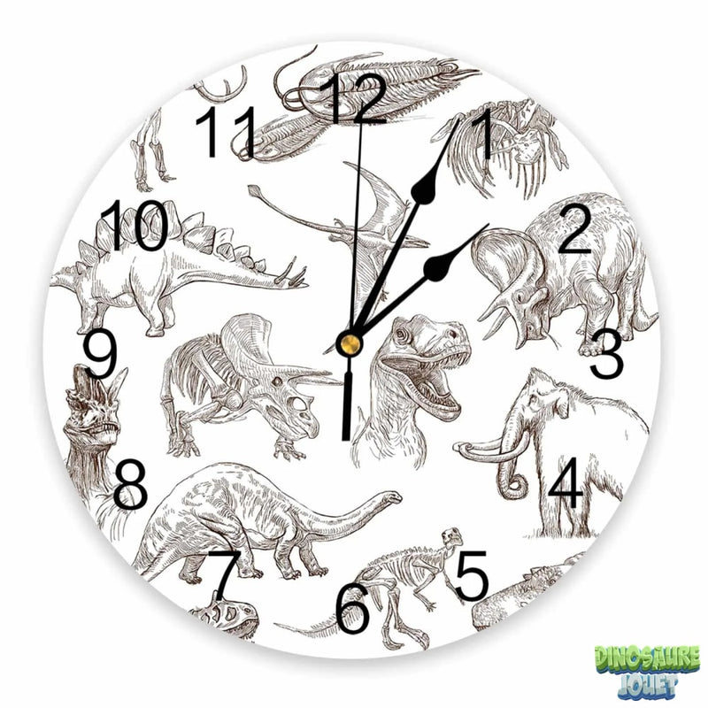 Horloge dinosaure PVC