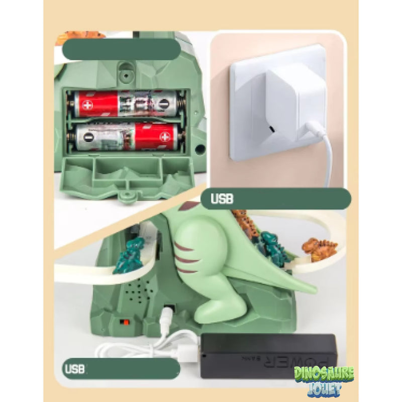 Jouet circuit Dinosaure musical