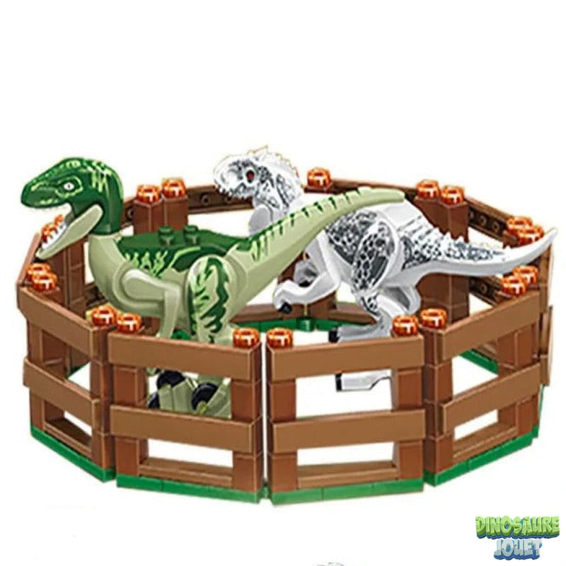 Lego dinosaure jurassic world construction enclos forestier
