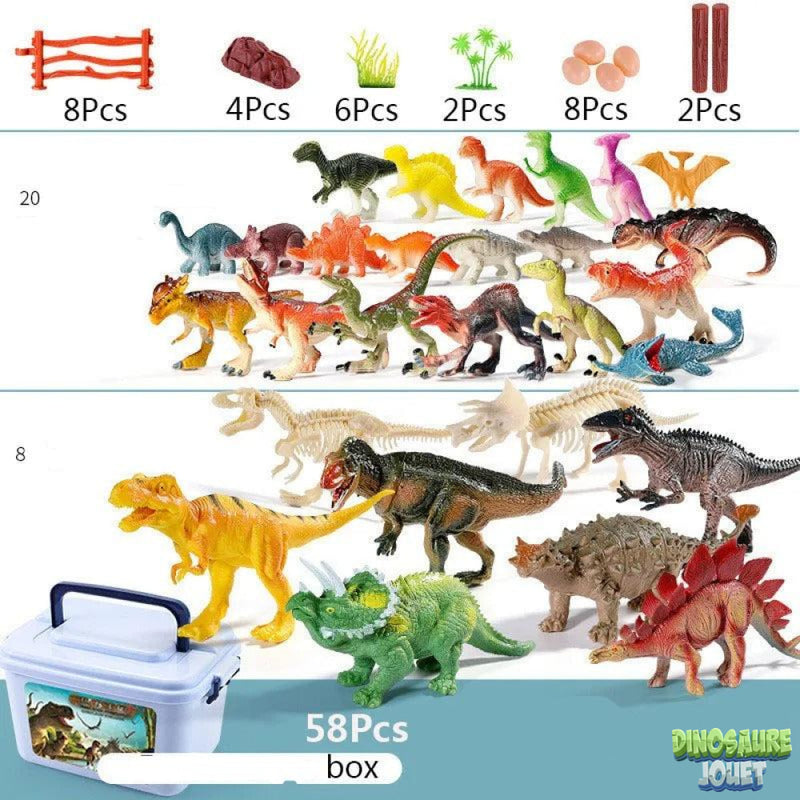 lot de figurines dinosaures