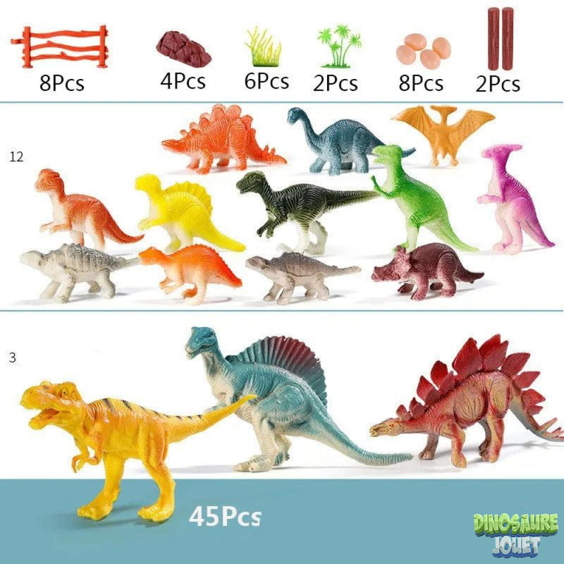 lot de figurines dinosaures