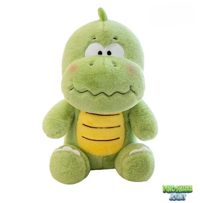 Peluche Dinosaure verte et jaune