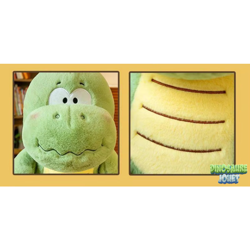 Peluche Dinosaure verte et jaune