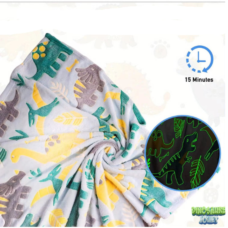 Plaid polaire dinosaure