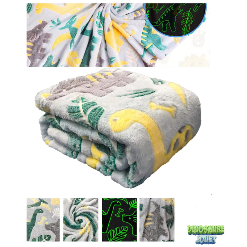 Plaid polaire dinosaure