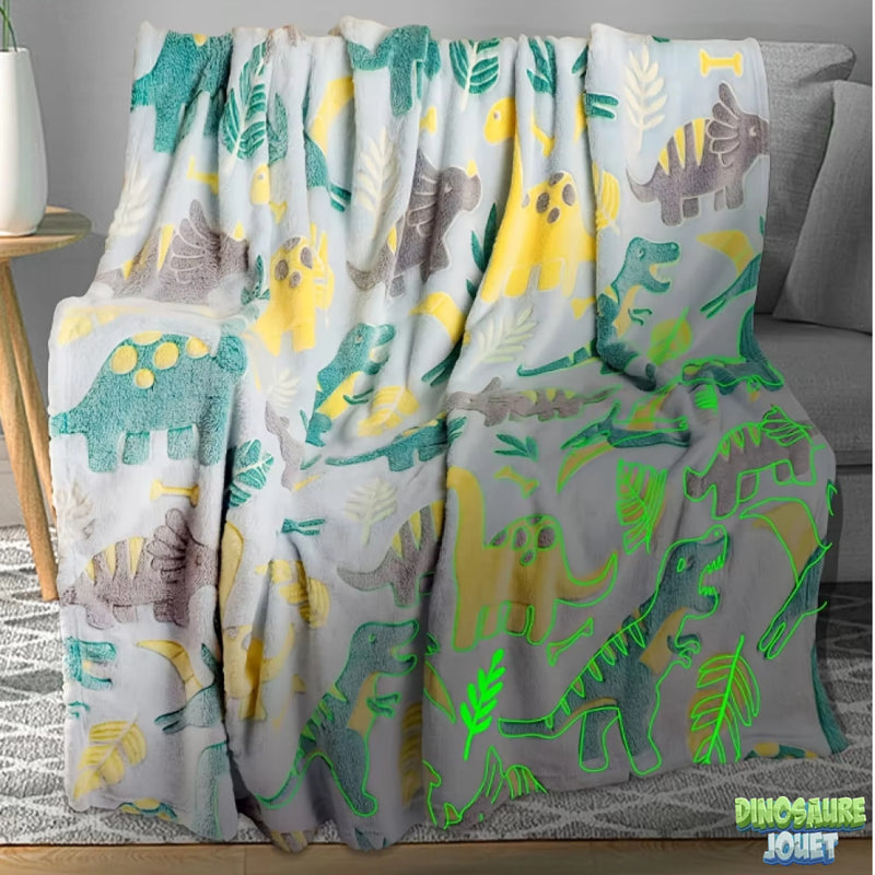 Plaid polaire dinosaure