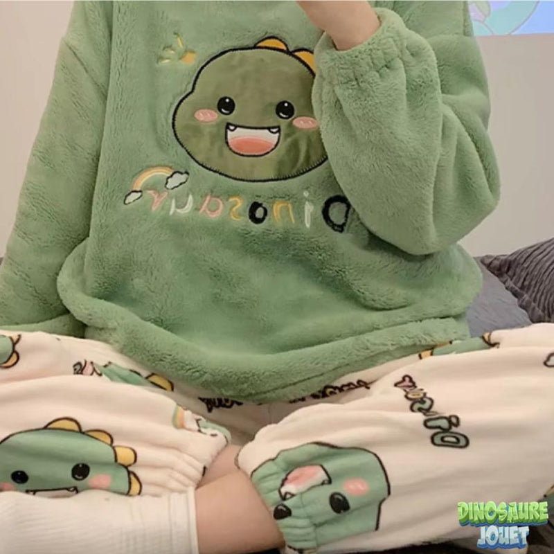 Pyjamas pilou pilou dinosaure femme