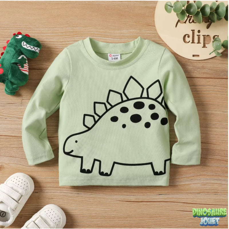 Sweat vert d’eau Dinosaure