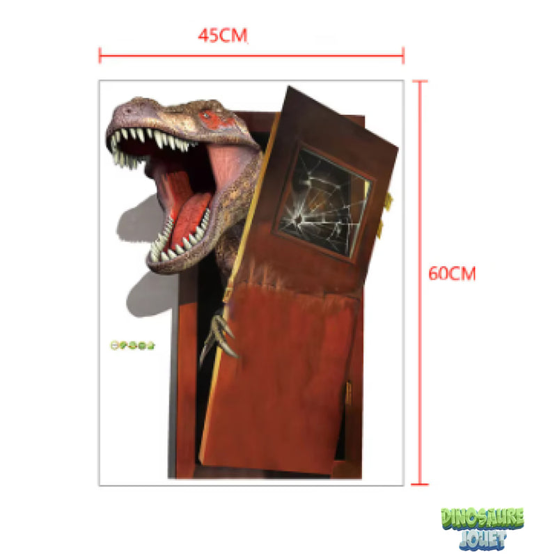 T rex autocollant 3D