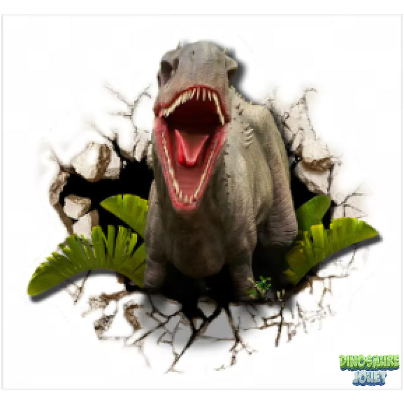 t rex autocollant 3D effrayant