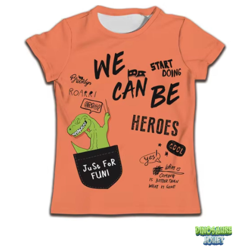 T-shirt manche courte Dinosaure