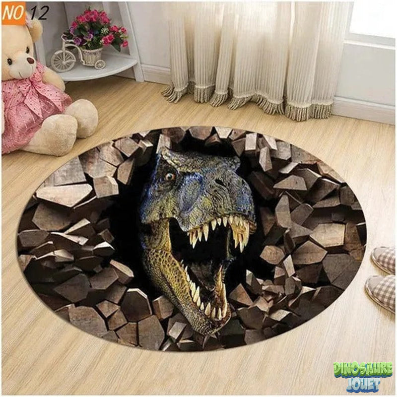 Tapis 3d dinosaure