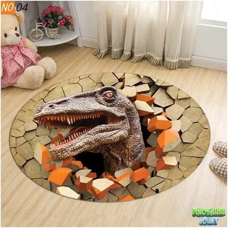 Tapis 3d dinosaure