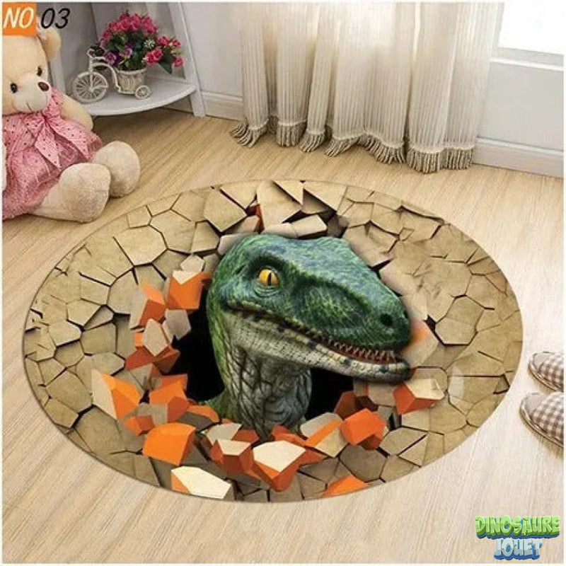 Tapis 3d dinosaure
