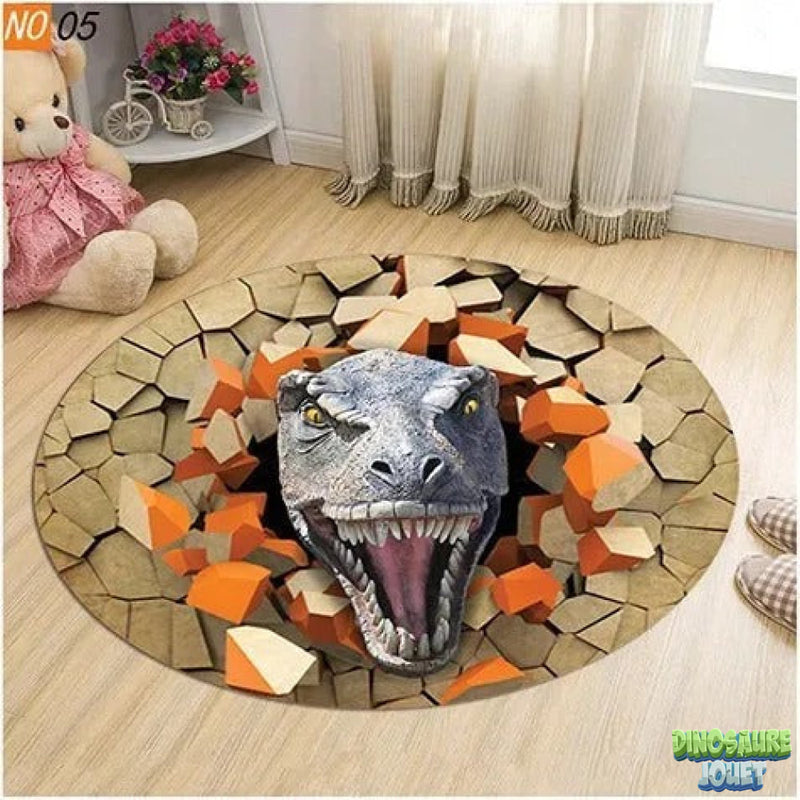 Tapis 3d dinosaure