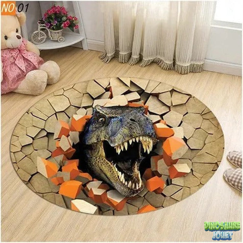 Tapis 3d dinosaure