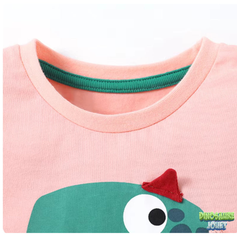 Tee shirt dinosaure fille