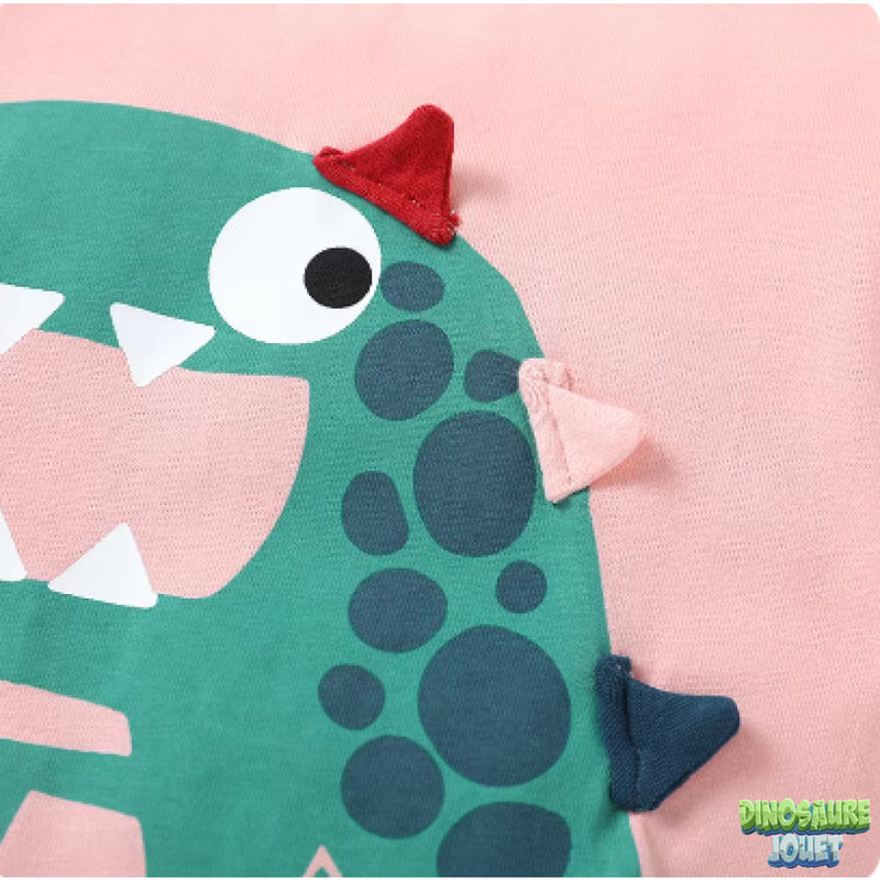 Tee shirt dinosaure fille