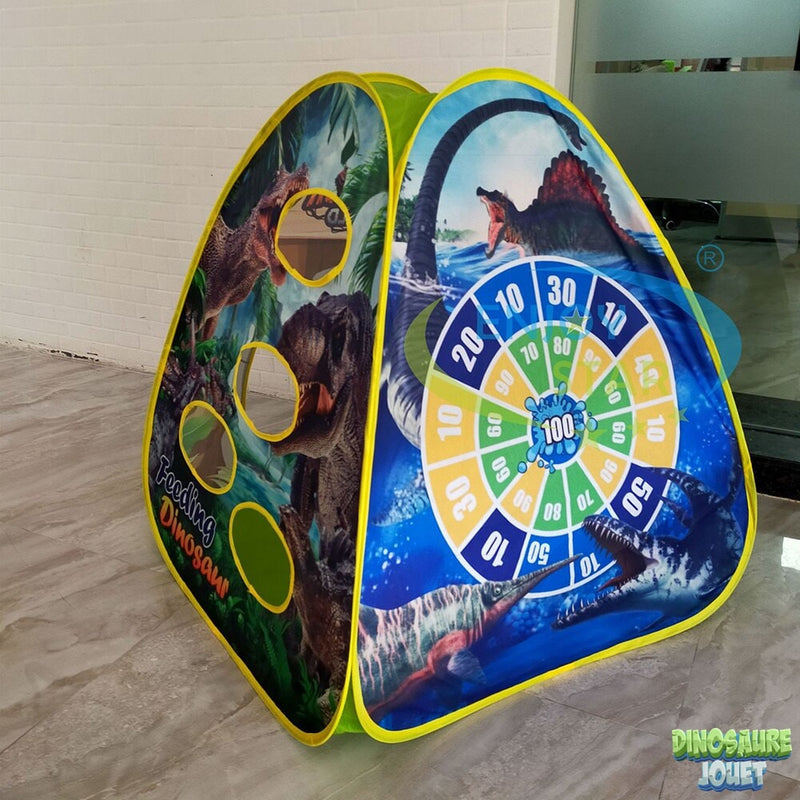Tente dinosaure avec jeux