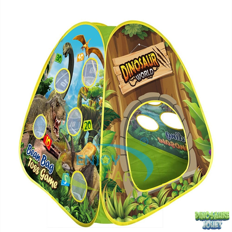 Tente dinosaure avec jeux