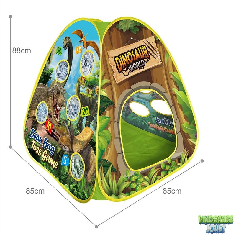 Tente dinosaure avec jeux