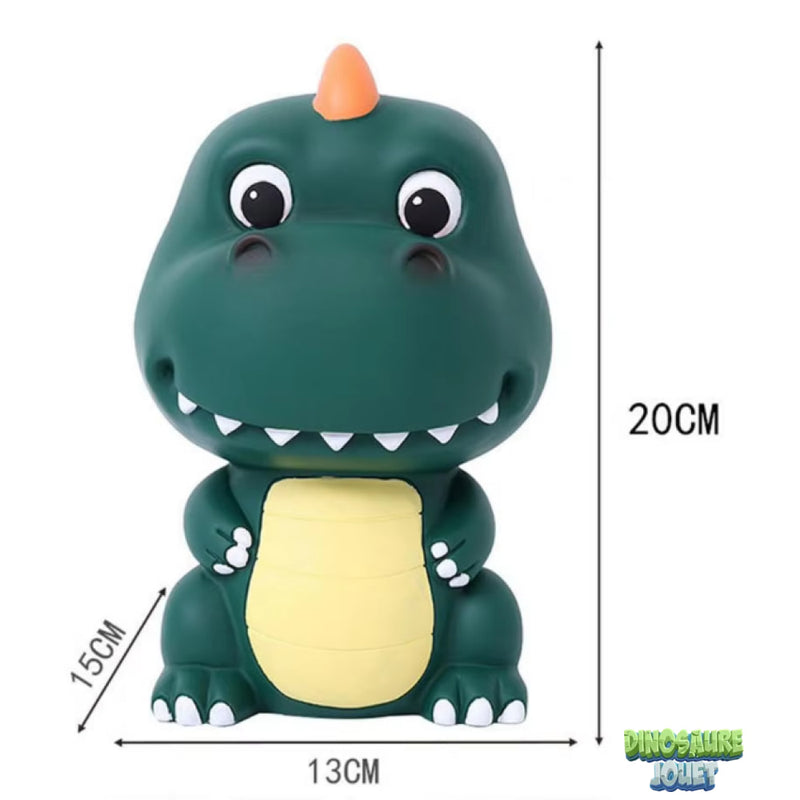 Tirelire dinosaure incassable