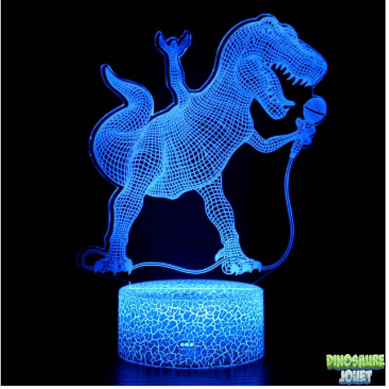 Veilleuse acrylique T-rex