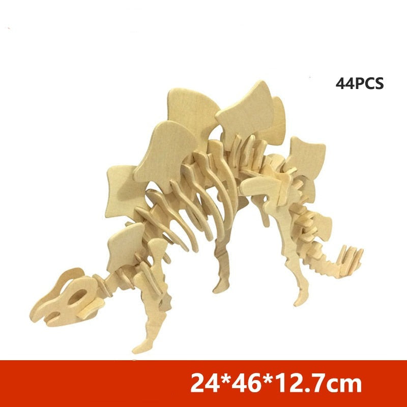 puzzle 3d en bois dinosaure