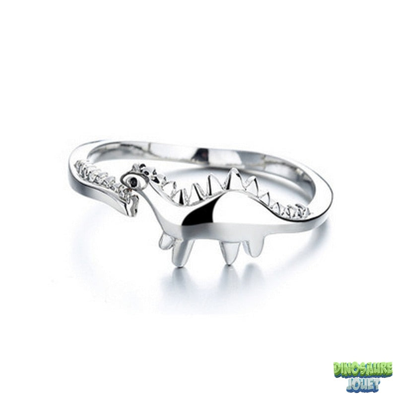 Bague ajustable fantaisie stégosaure